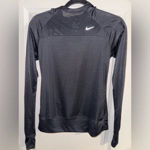 Nike womens Dri-Fit Long Sleeve Hooded Top